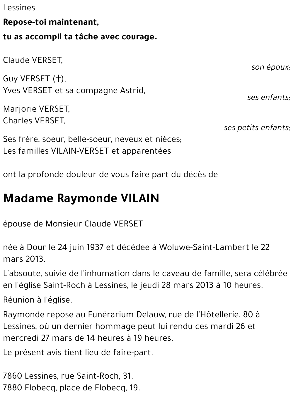 Raymonde VILAIN