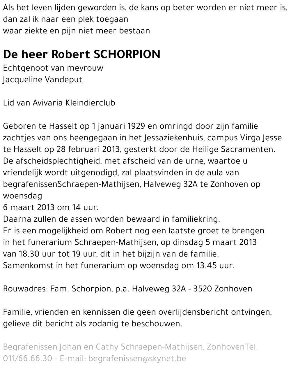Robert Schorpion