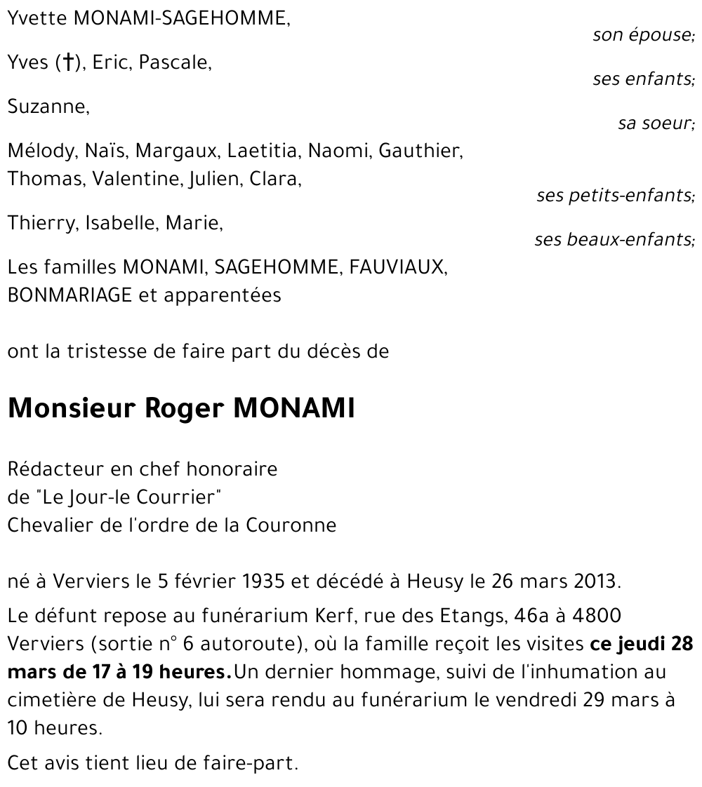 Roger MONAMI