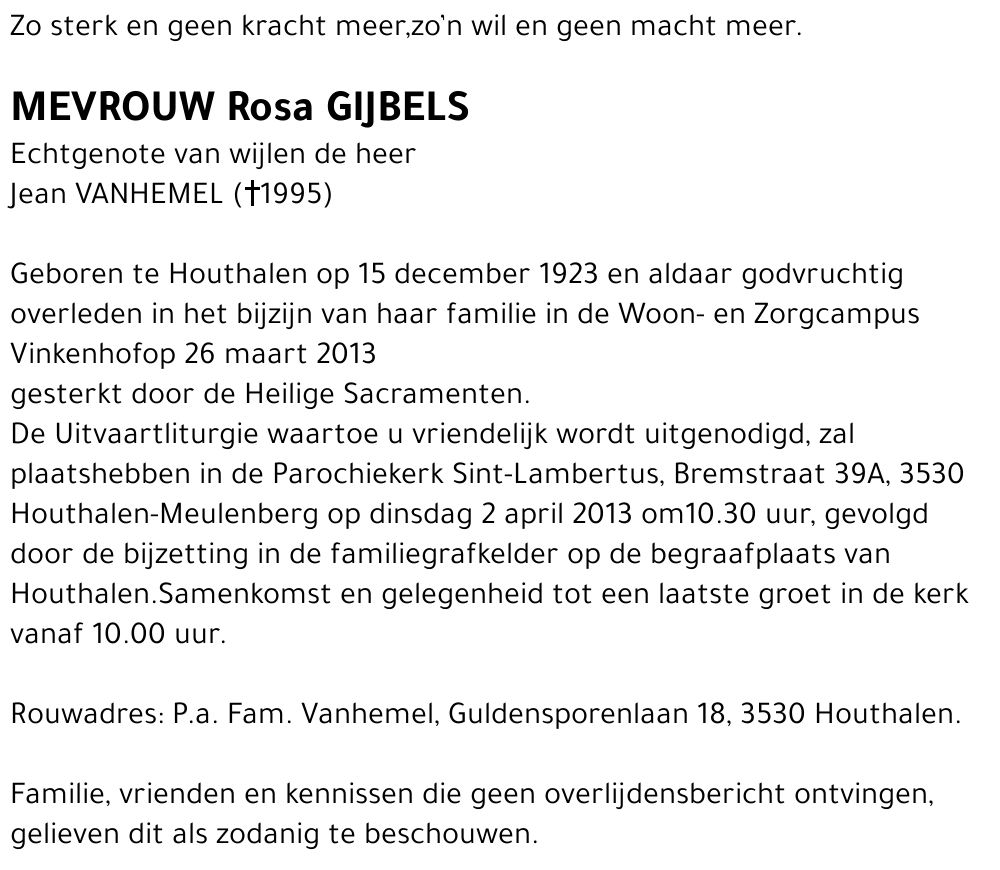 Rosa GIJBELS