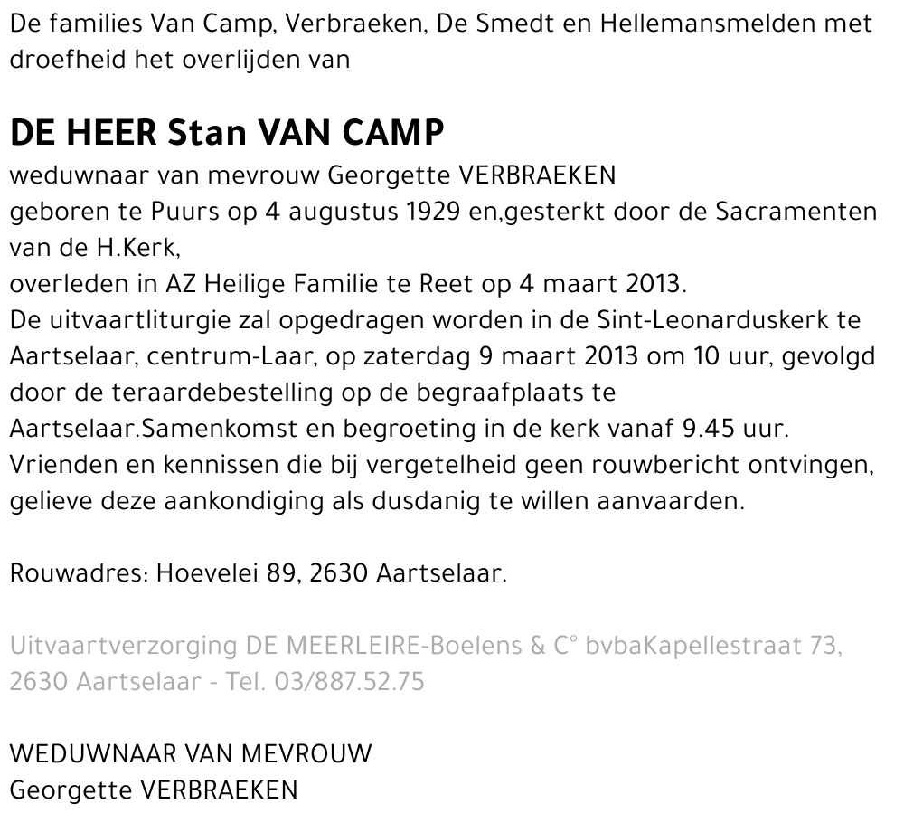 Stan Van Camp