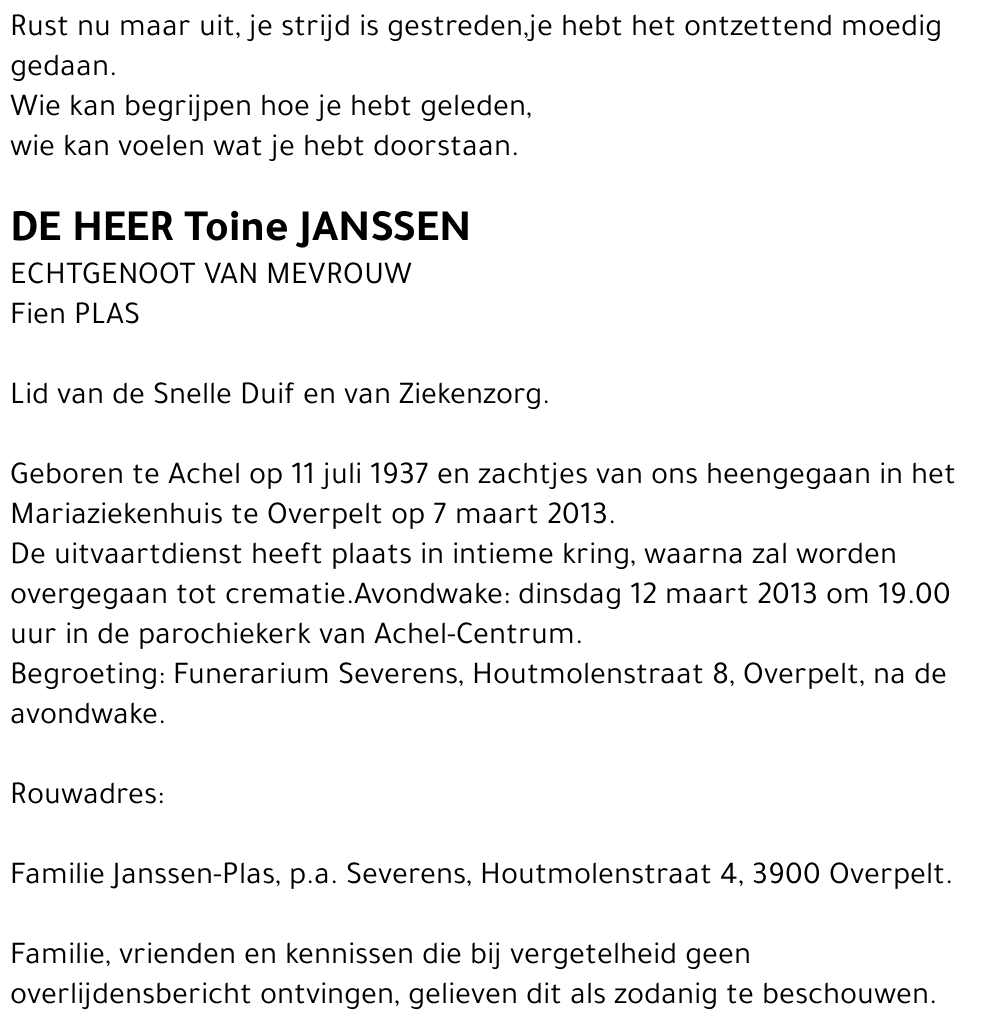 Toine Janssen