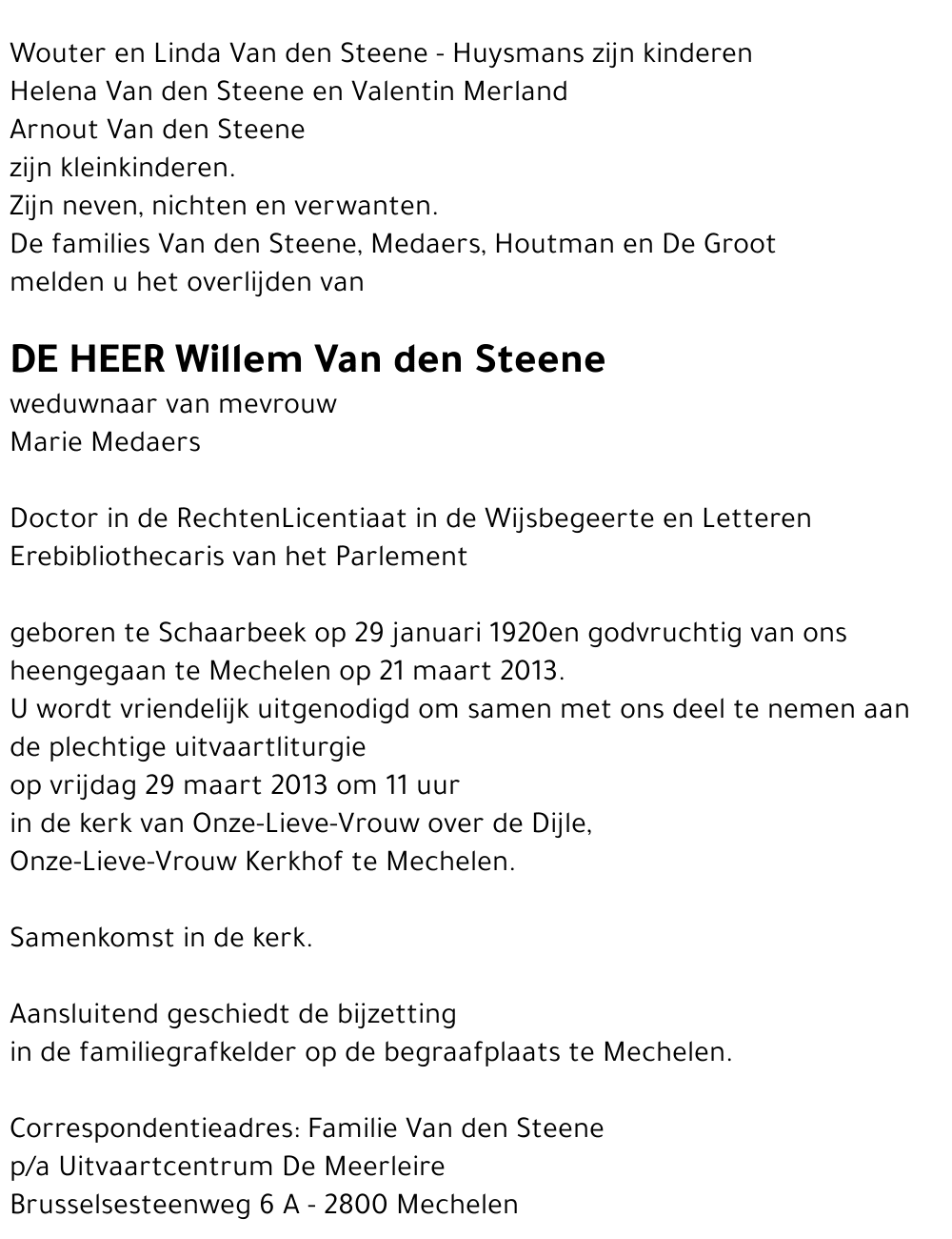 Willem Van den Steene