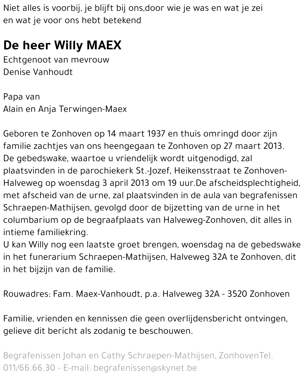 Willy Maex
