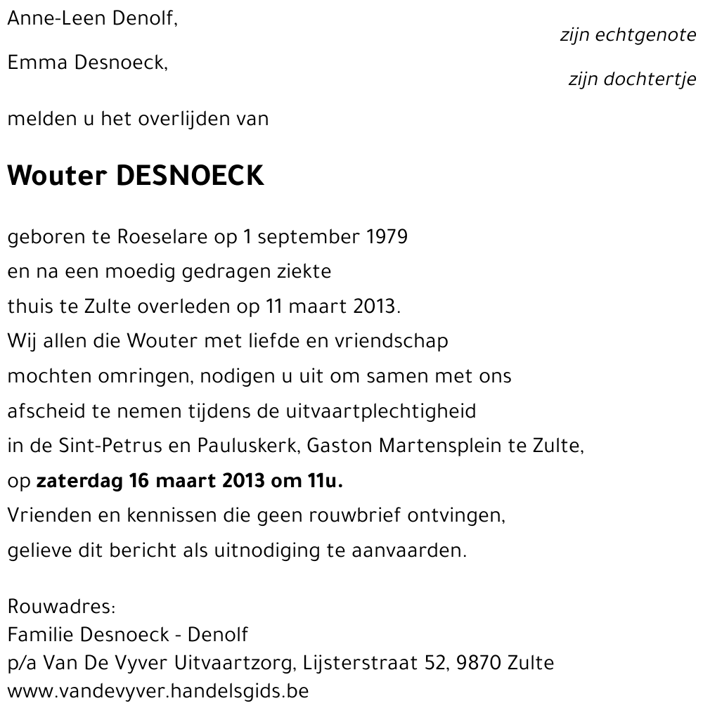 Wouter DESNOECK