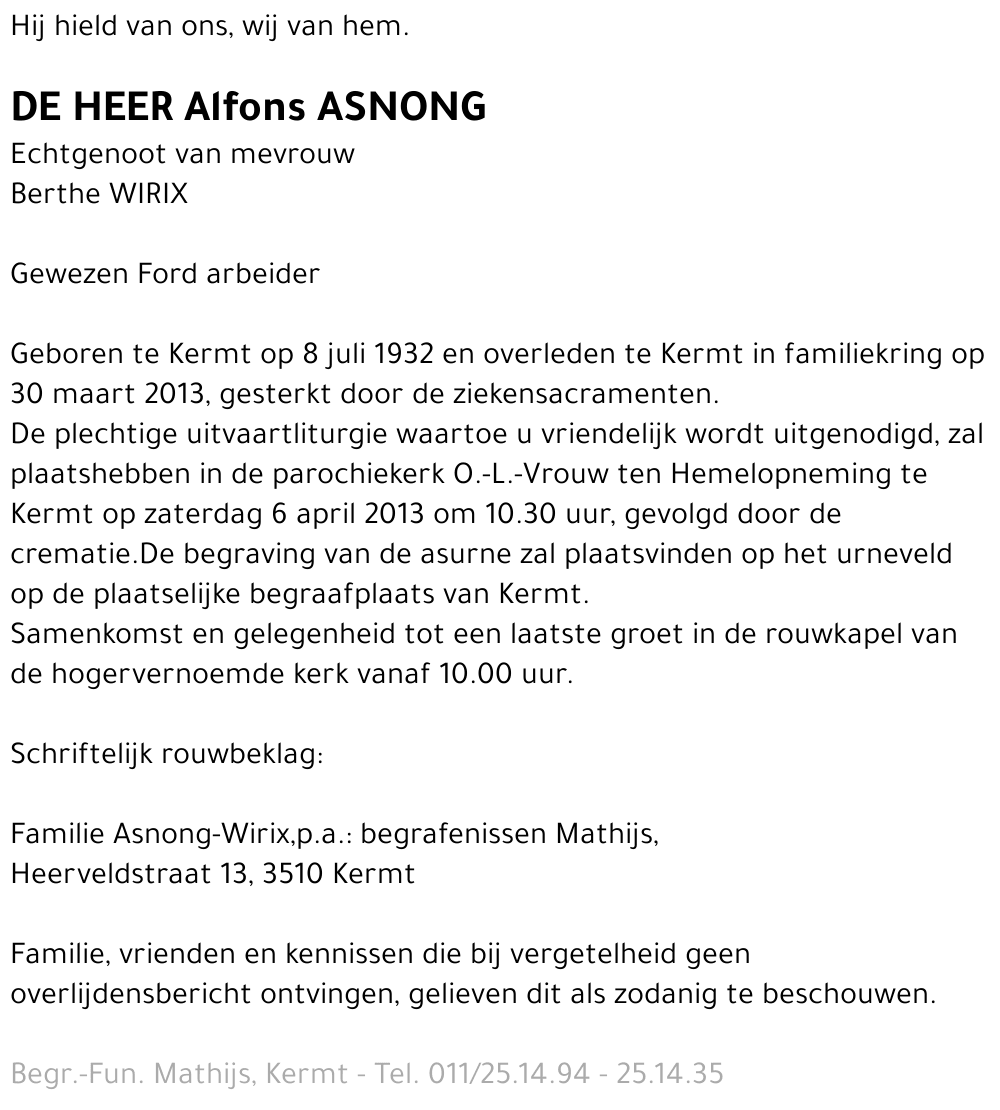 Alfons Asnong