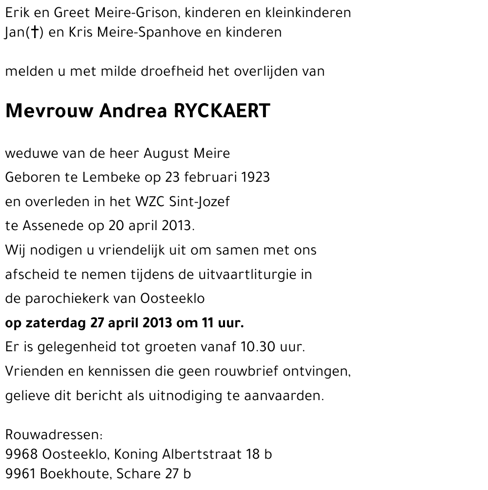 Andrea RYCKAERT