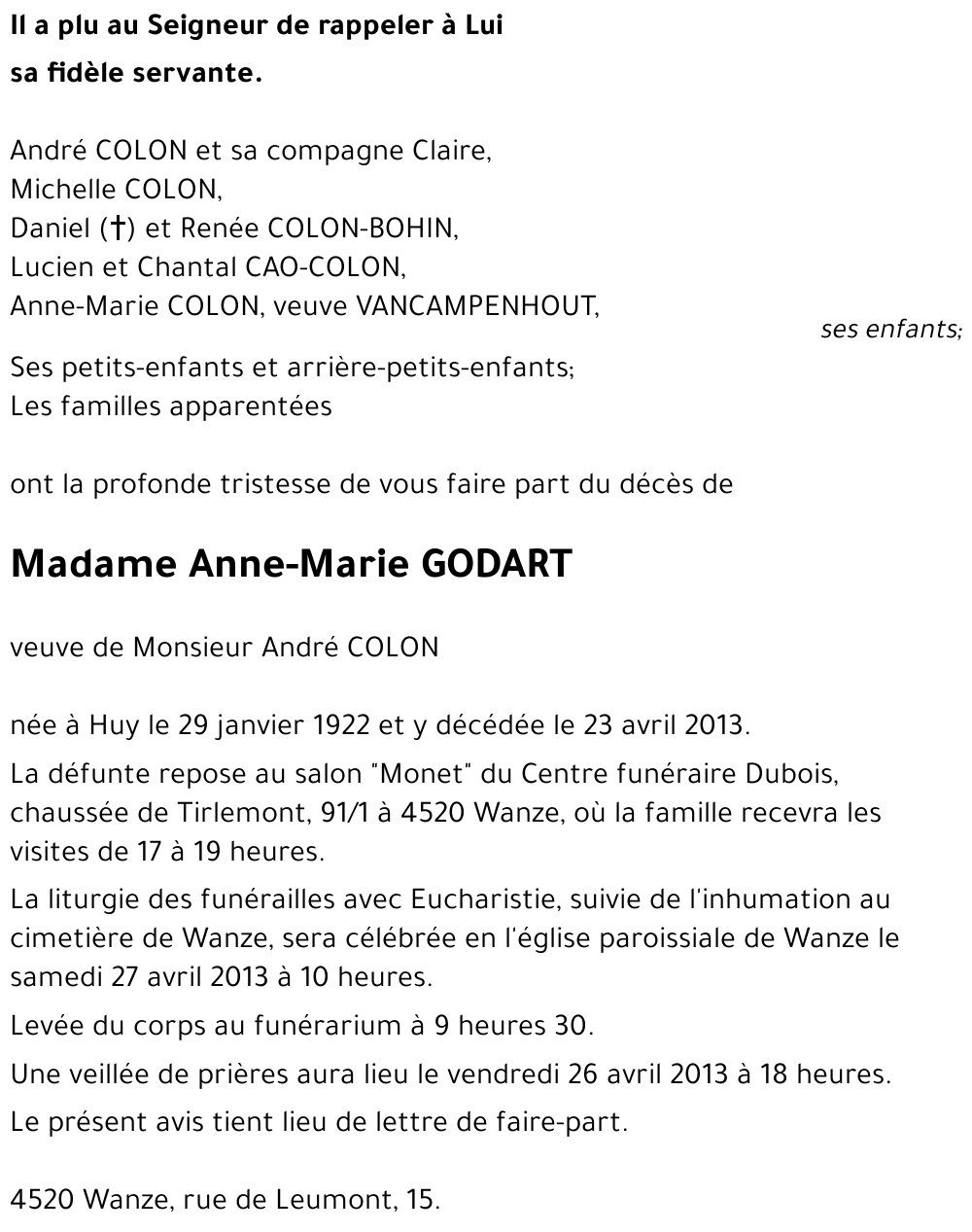 Anne-Marie GODART