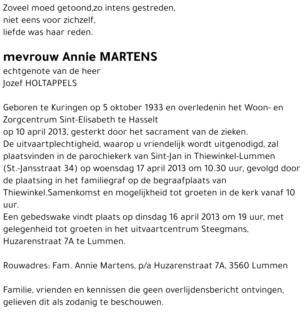Annie Martens