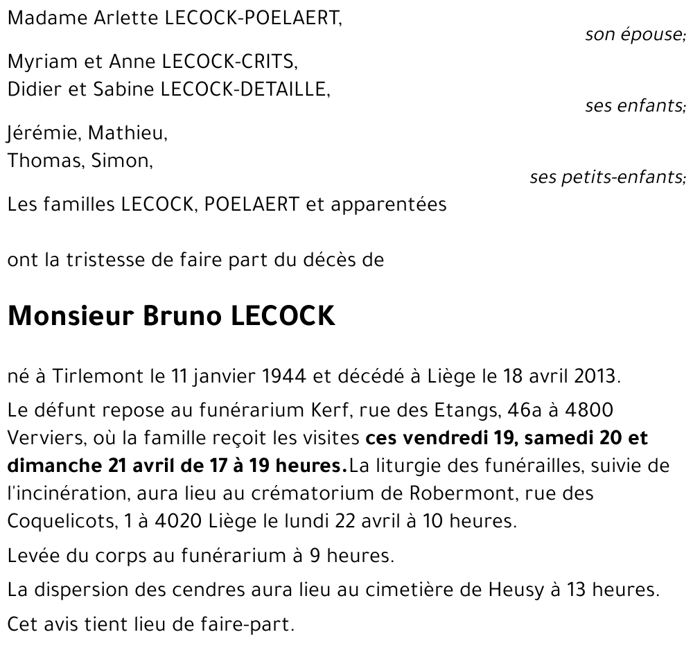 Bruno LECOCK