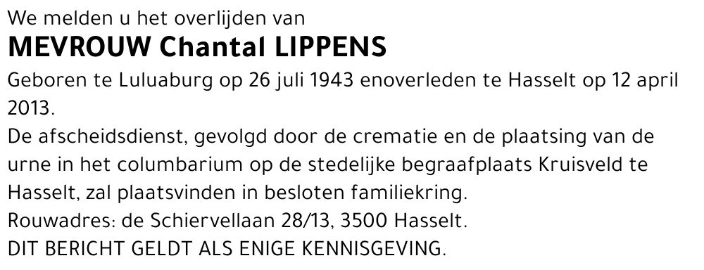 Chantal Lippens