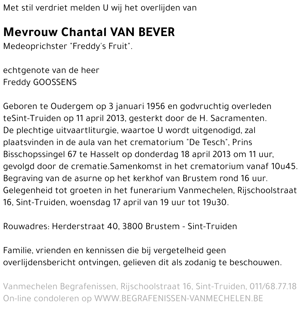 Chantal Van Bever