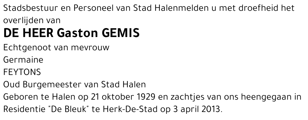 Gaston GEMIS