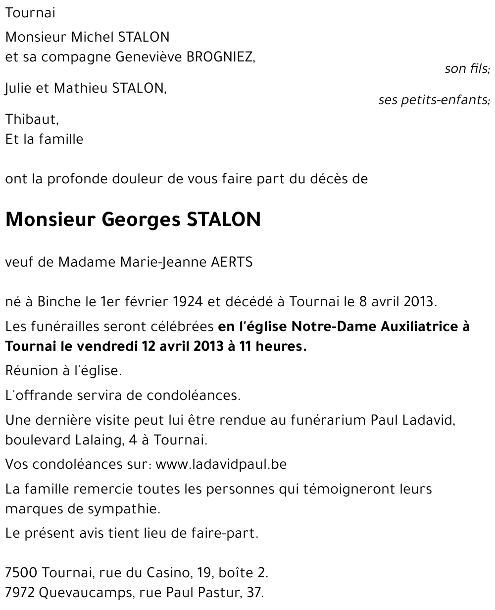 Georges STALON