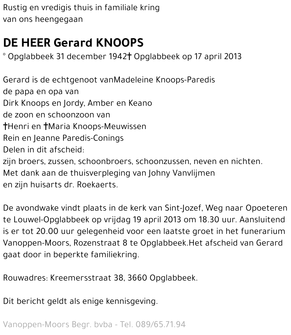 Gerard Knoops