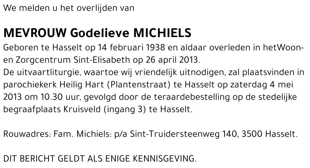 Godelieve Michiels