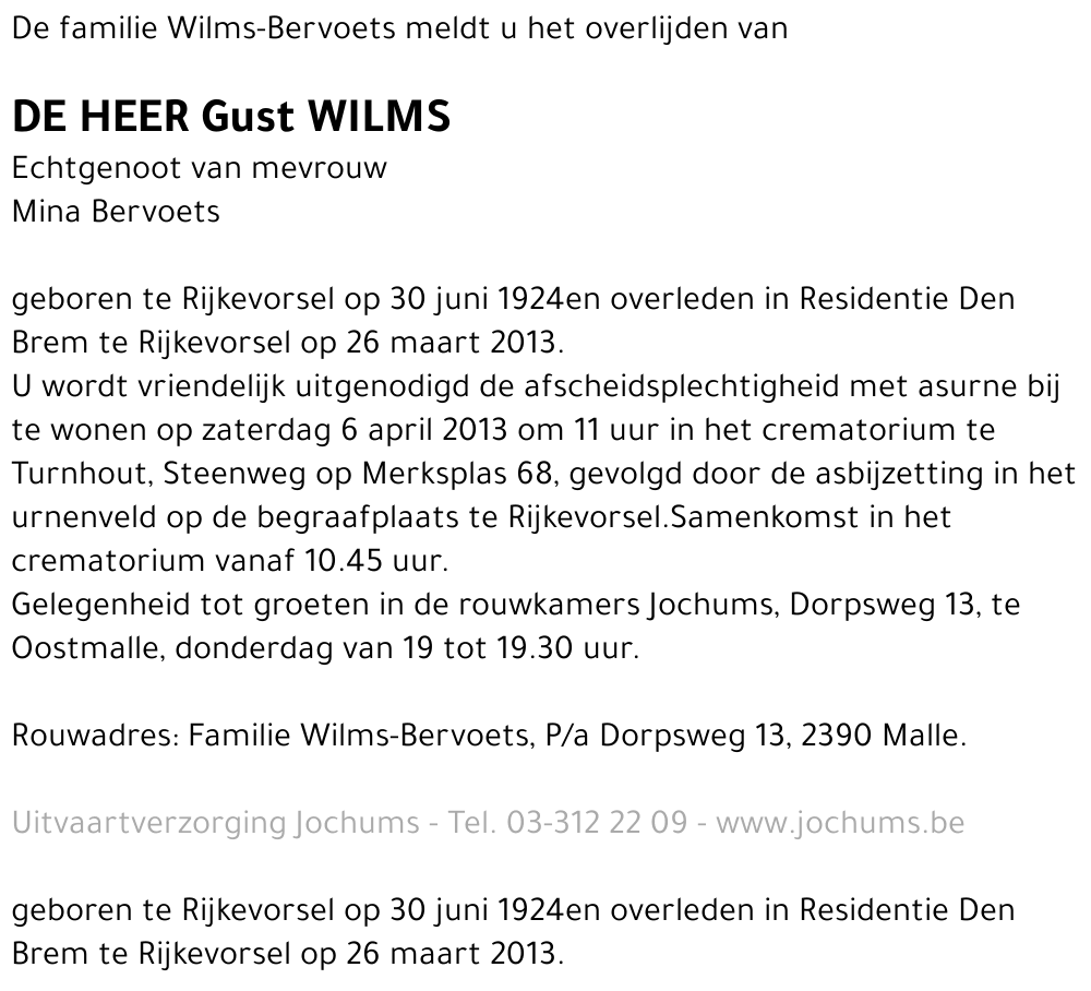 Gust Wilms