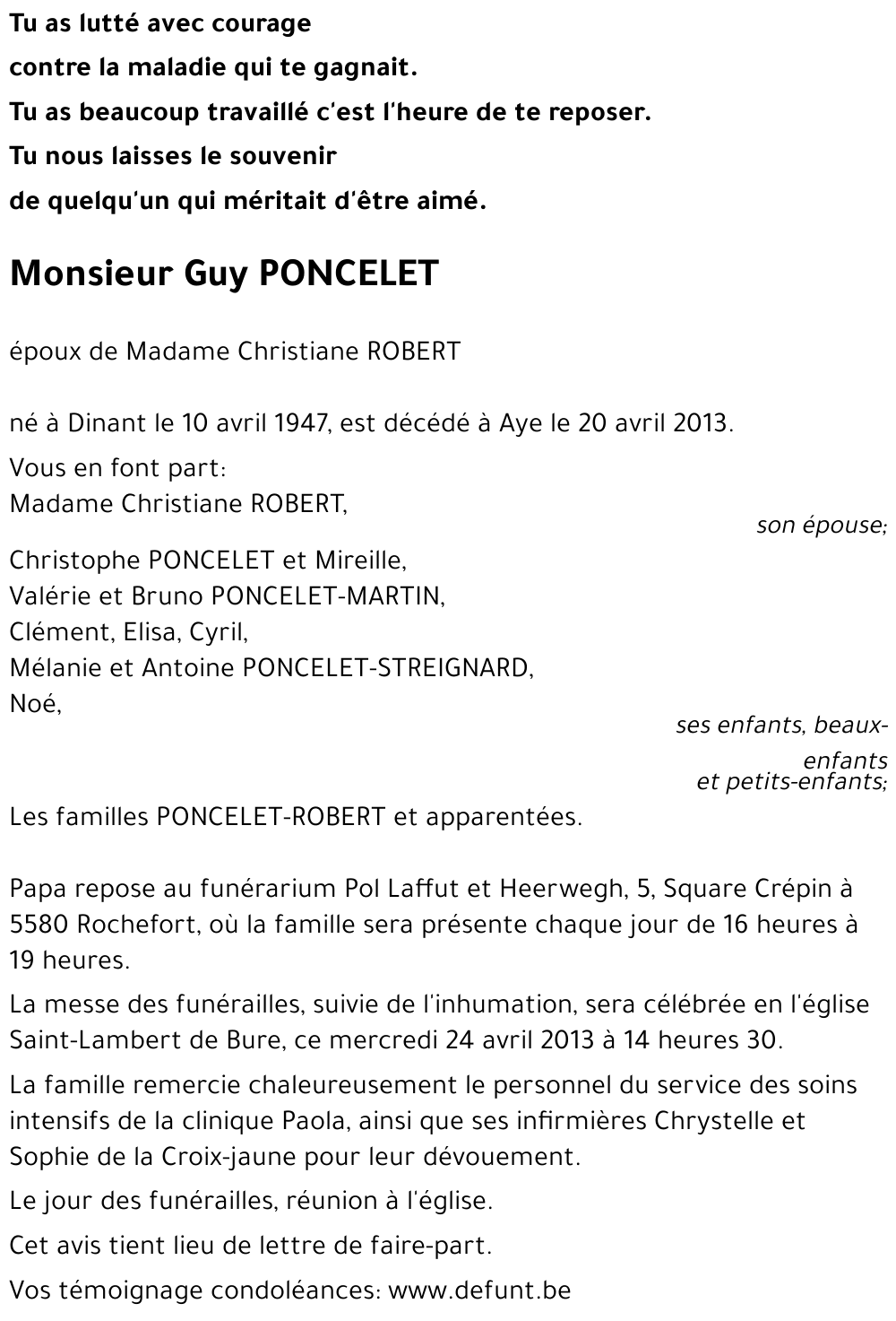 Guy PONCELET