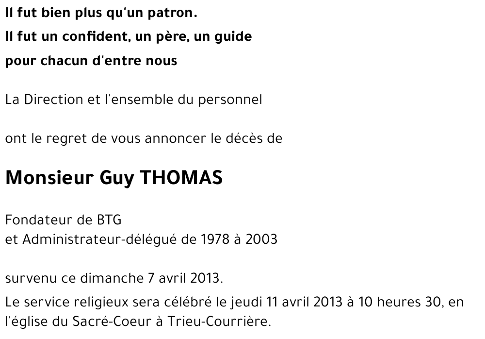 Guy THOMAS