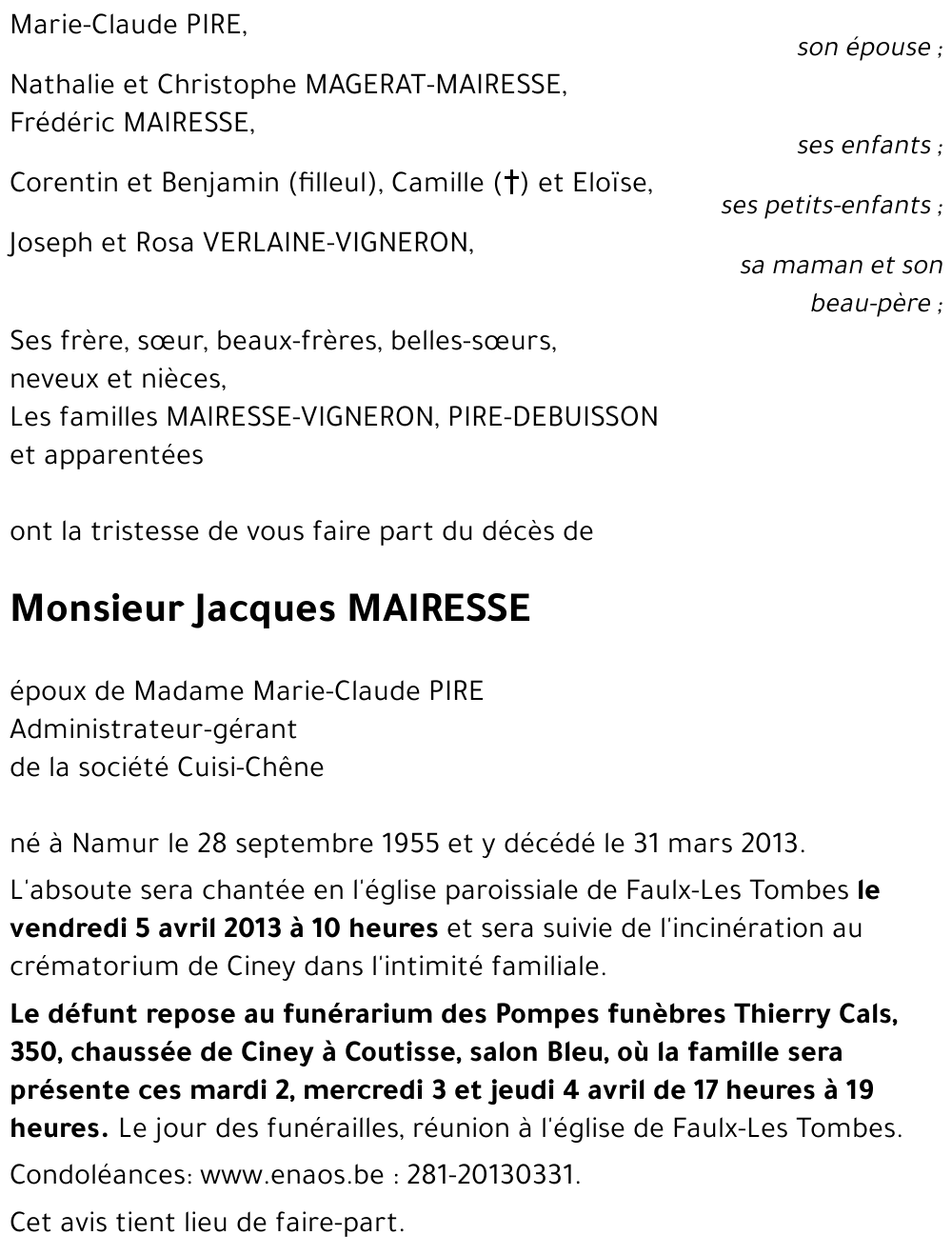 Jacques MAIRESSE