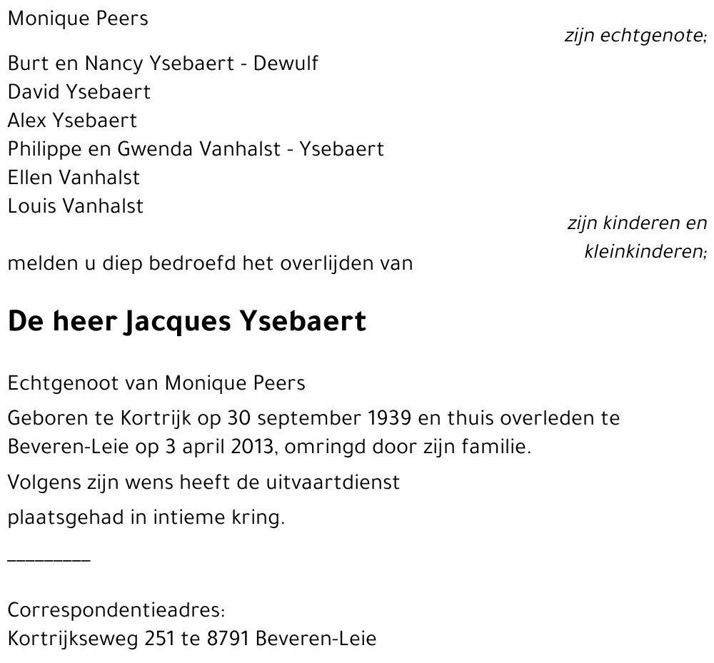 Jacques Ysebaert