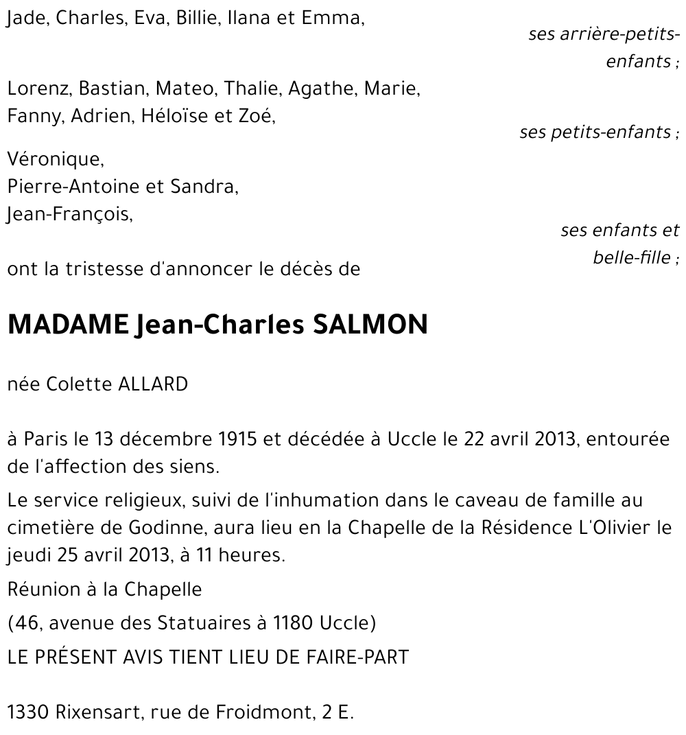 Jean-Charles SALMON
