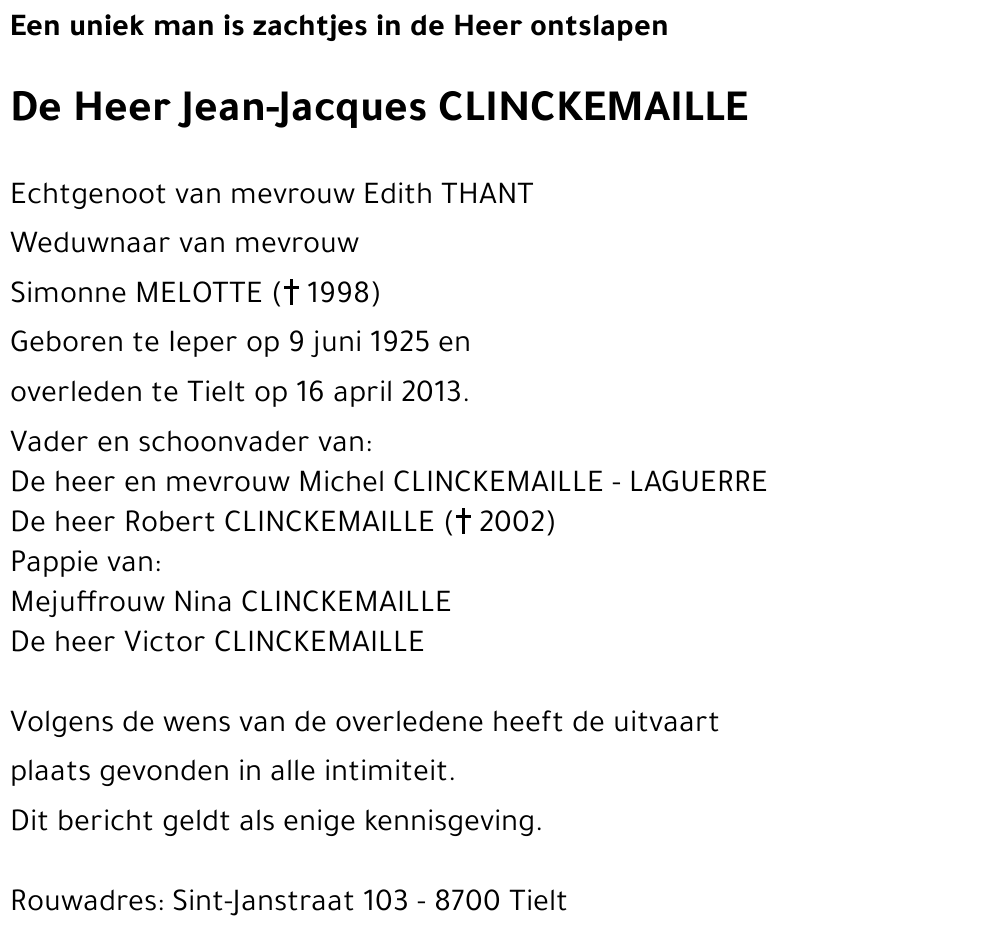 Jean-Jacques clinckemaille