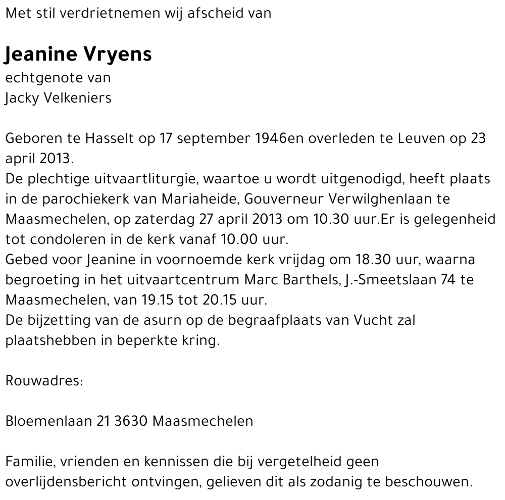 Jeanine Vryens