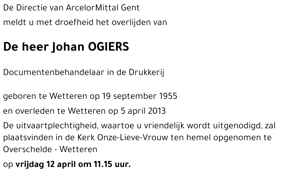 Johan OGIERS