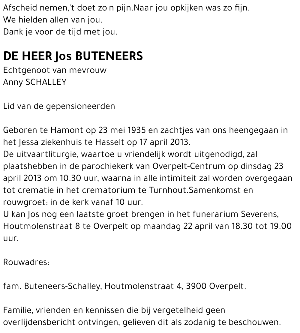 Jos Buteneers