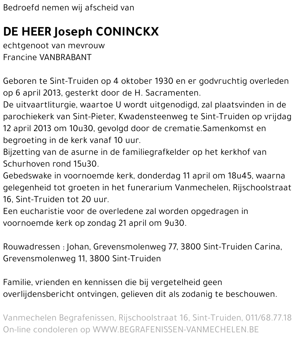 Joseph Coninckx