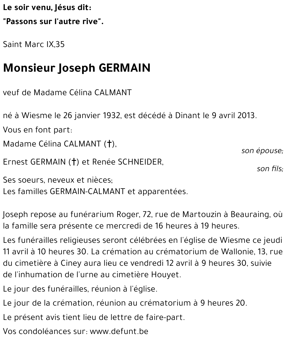 Joseph GERMAIN