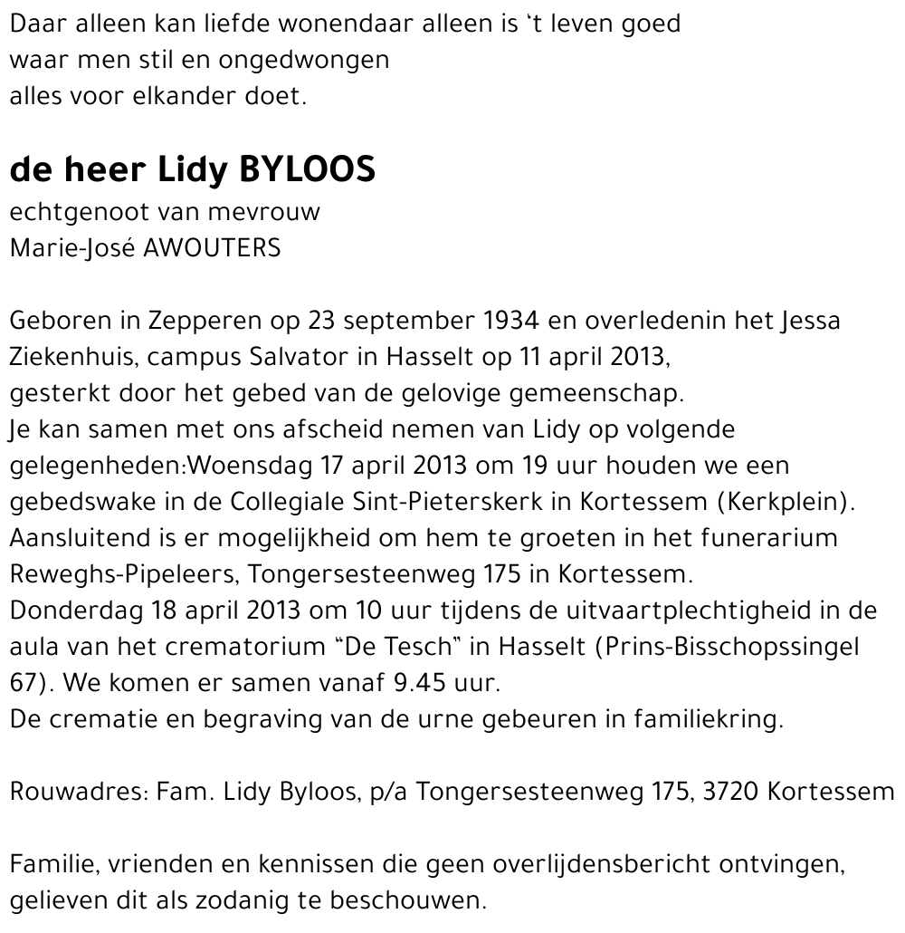 Lidy Byloos