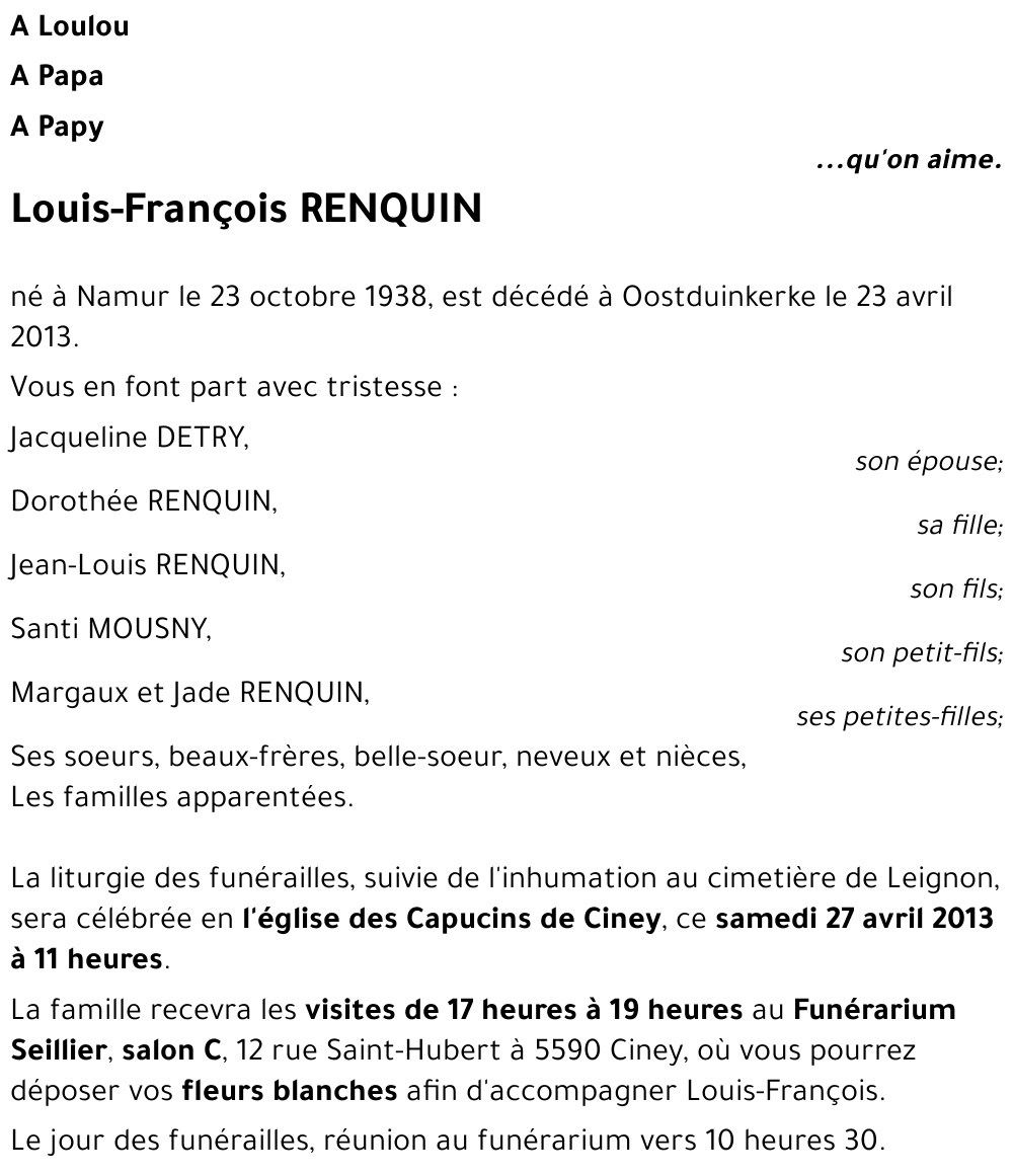 Louis-François RENQUIN