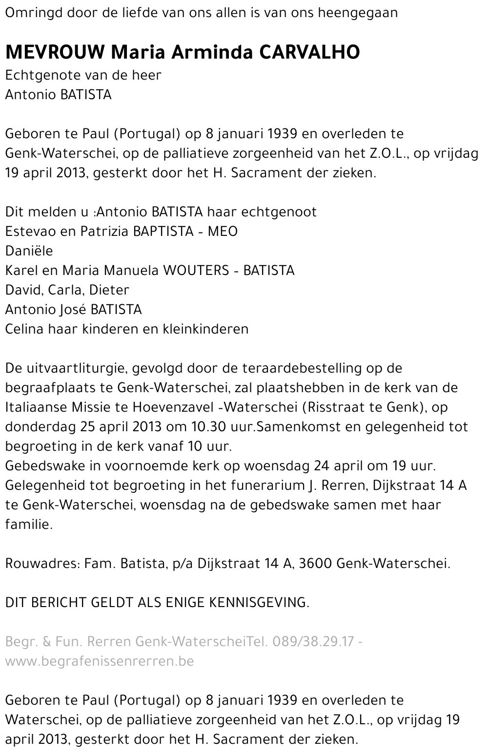 Maria Arminda Carvalho