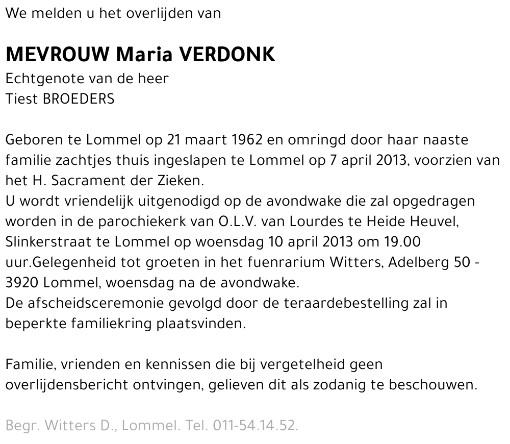 Maria Verdonk