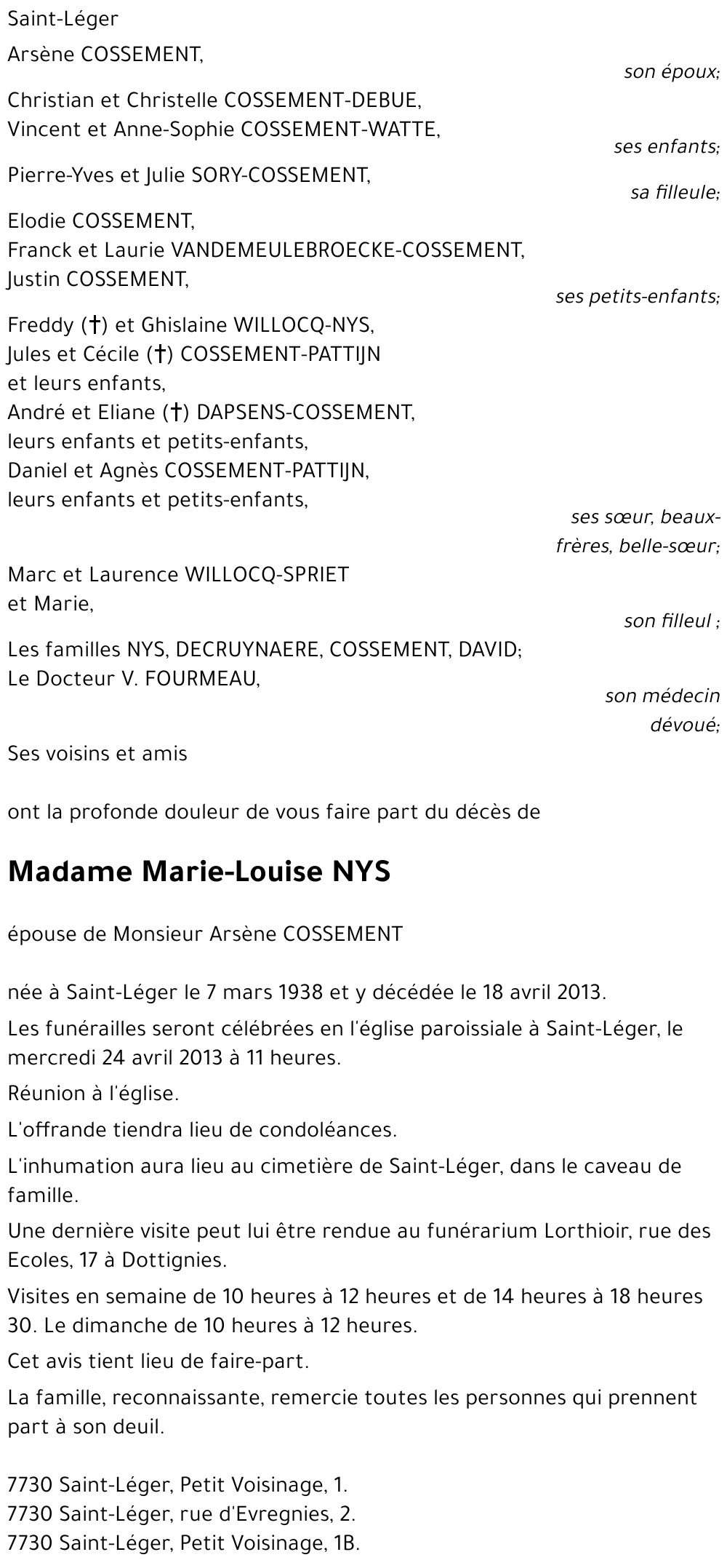 Marie-Louise NYS