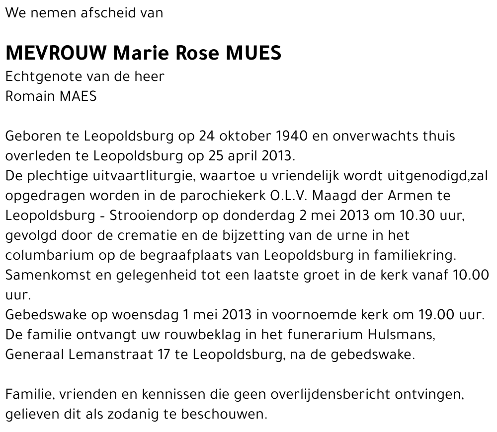 Marie Rose Mues