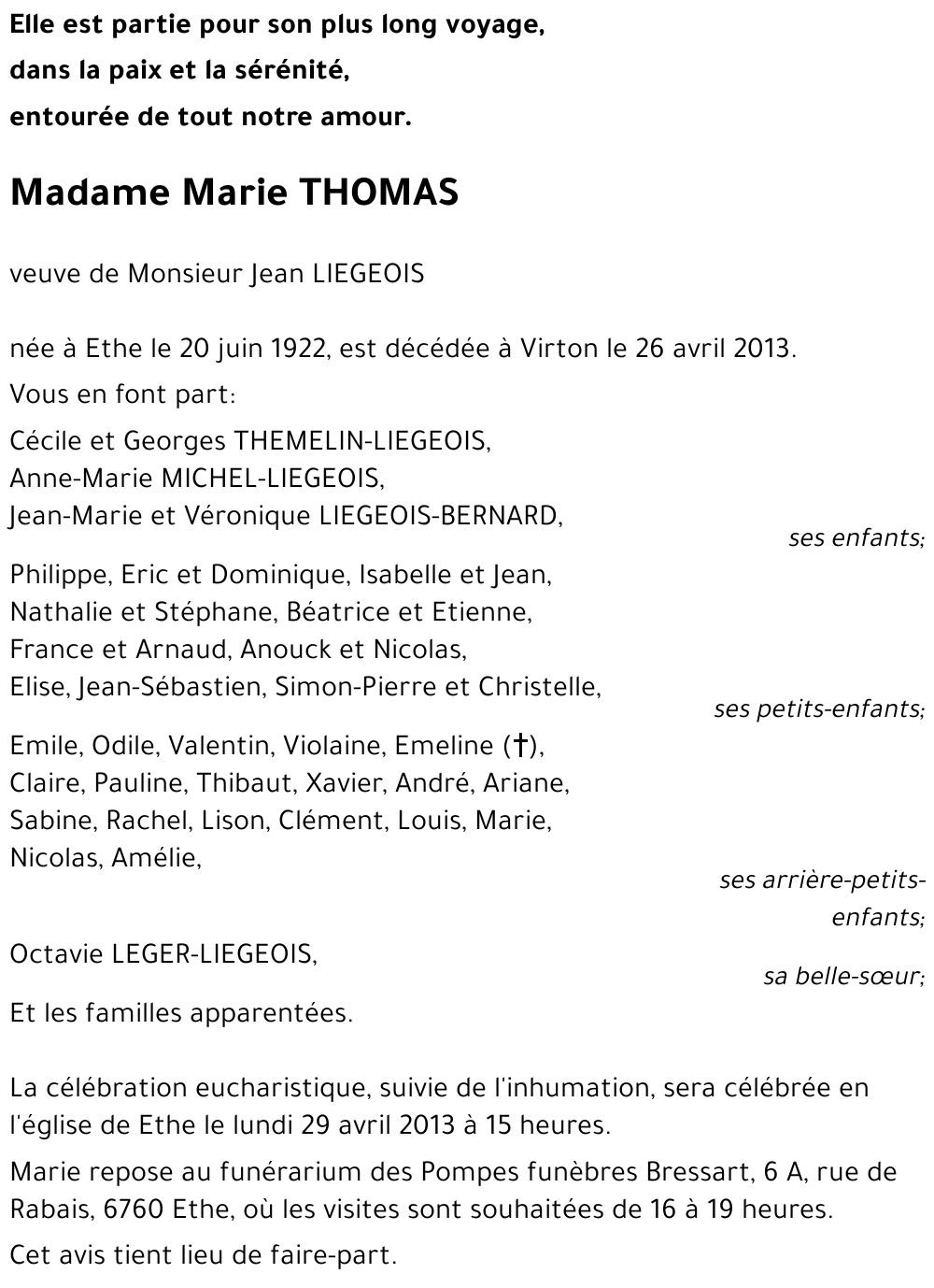 Marie THOMAS