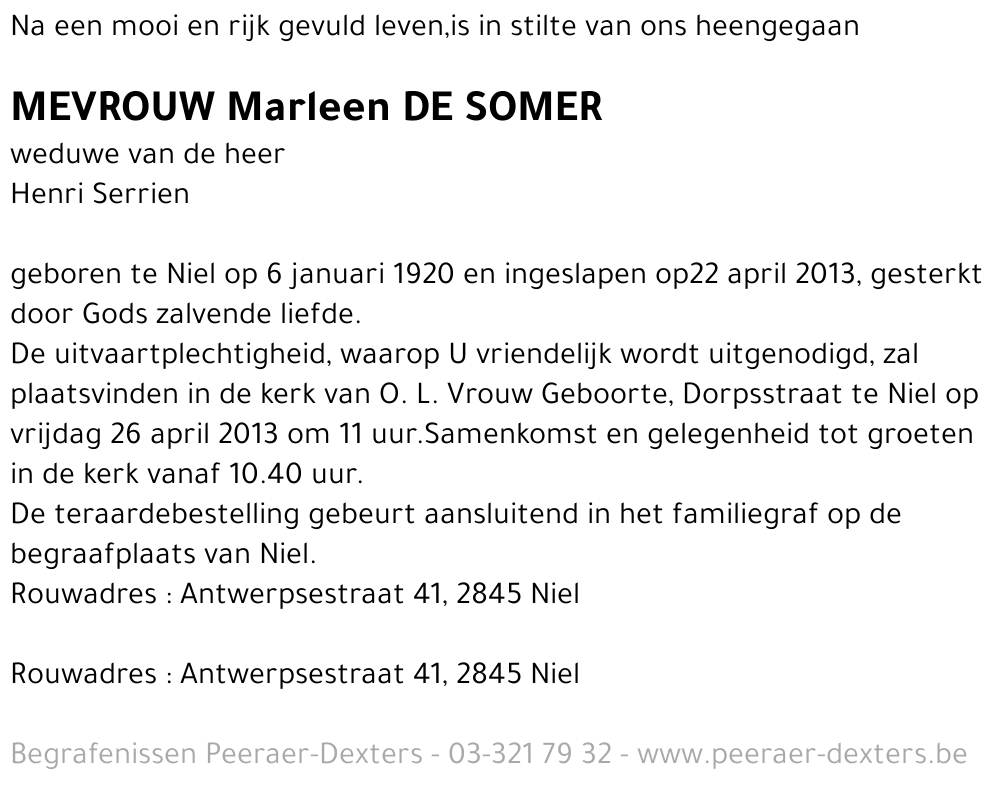 Marleen De Somer