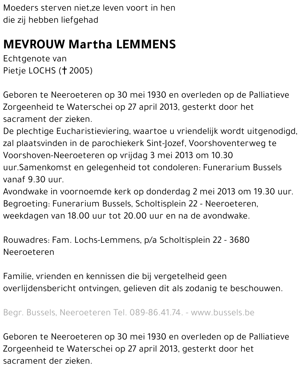 Martha LEMMENS