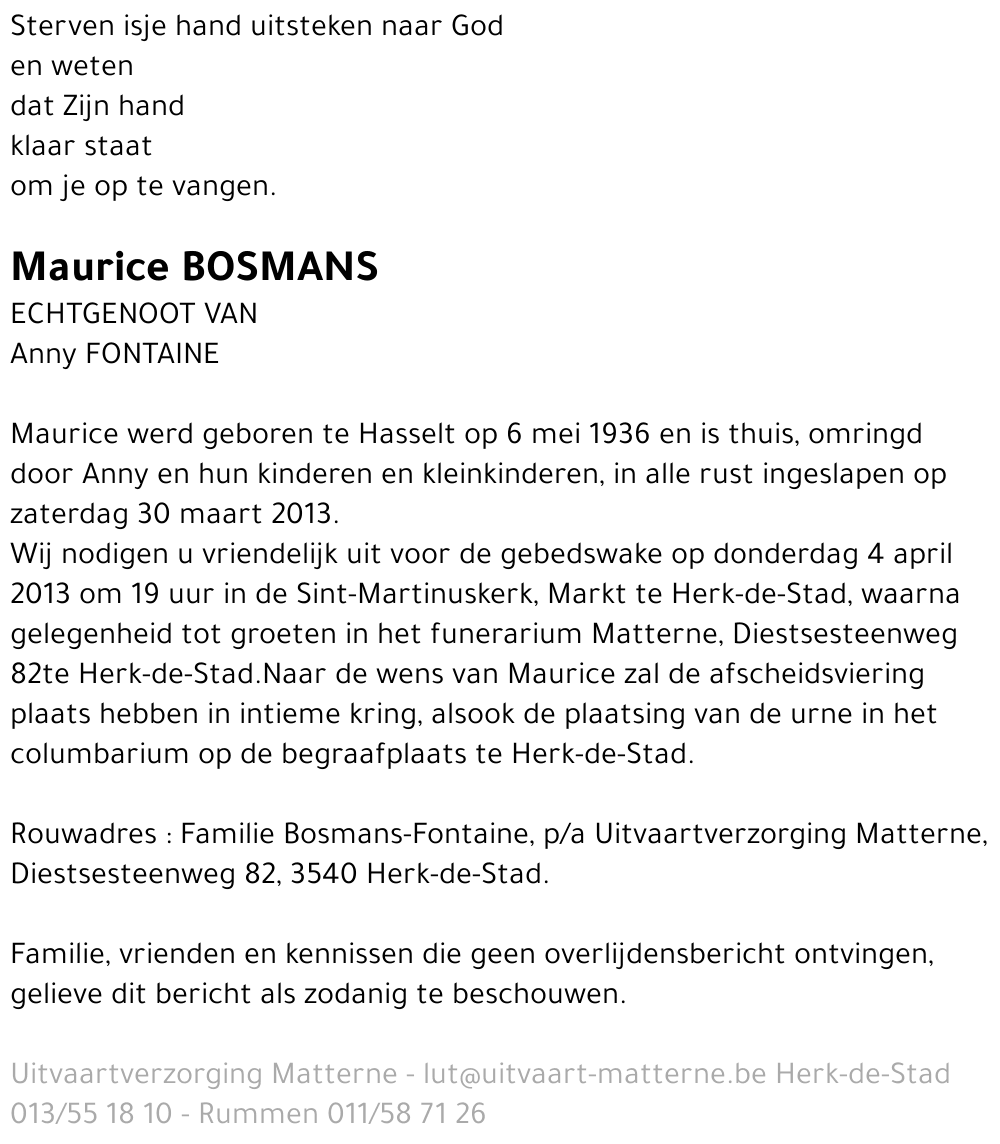 Maurice Bosmans