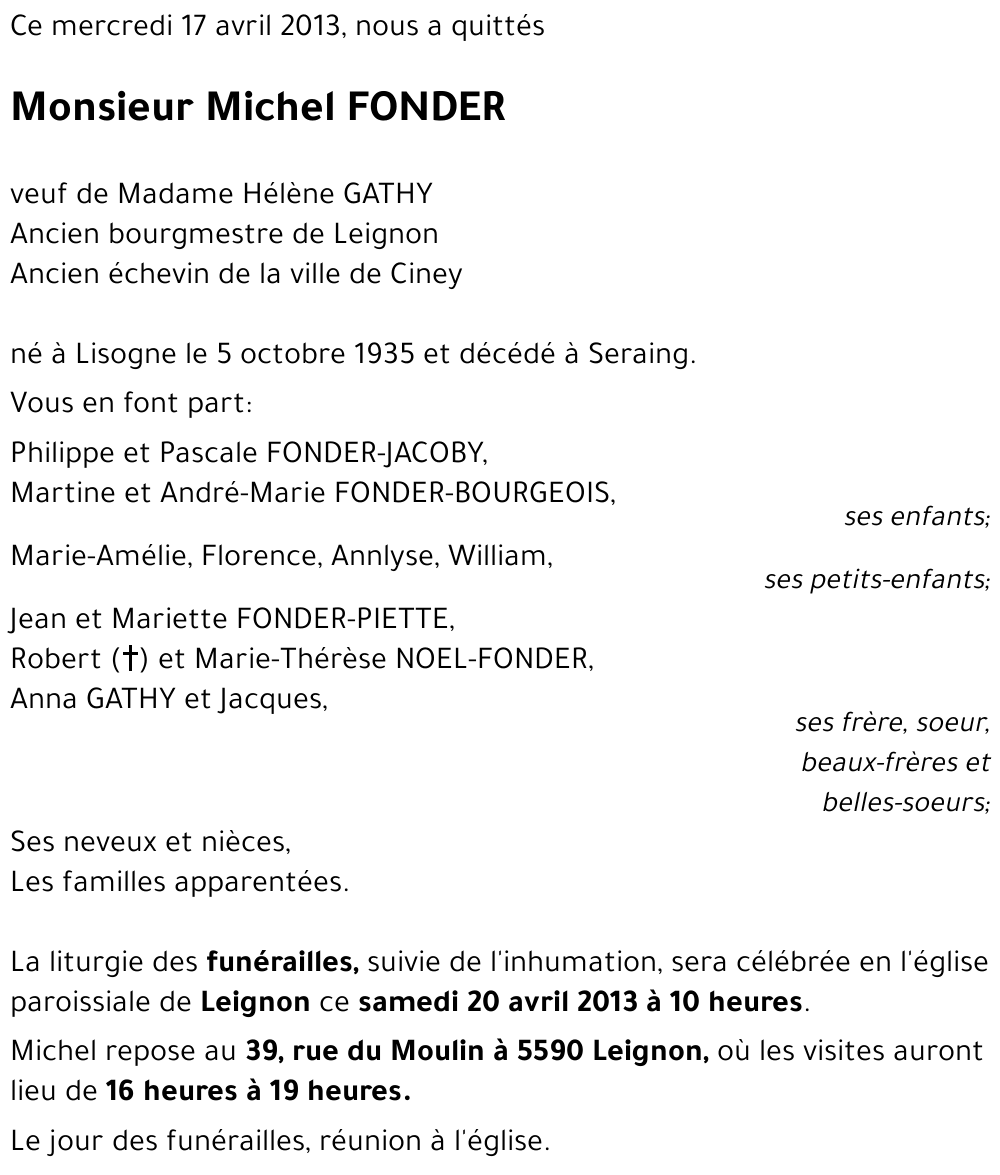Michel FONDER
