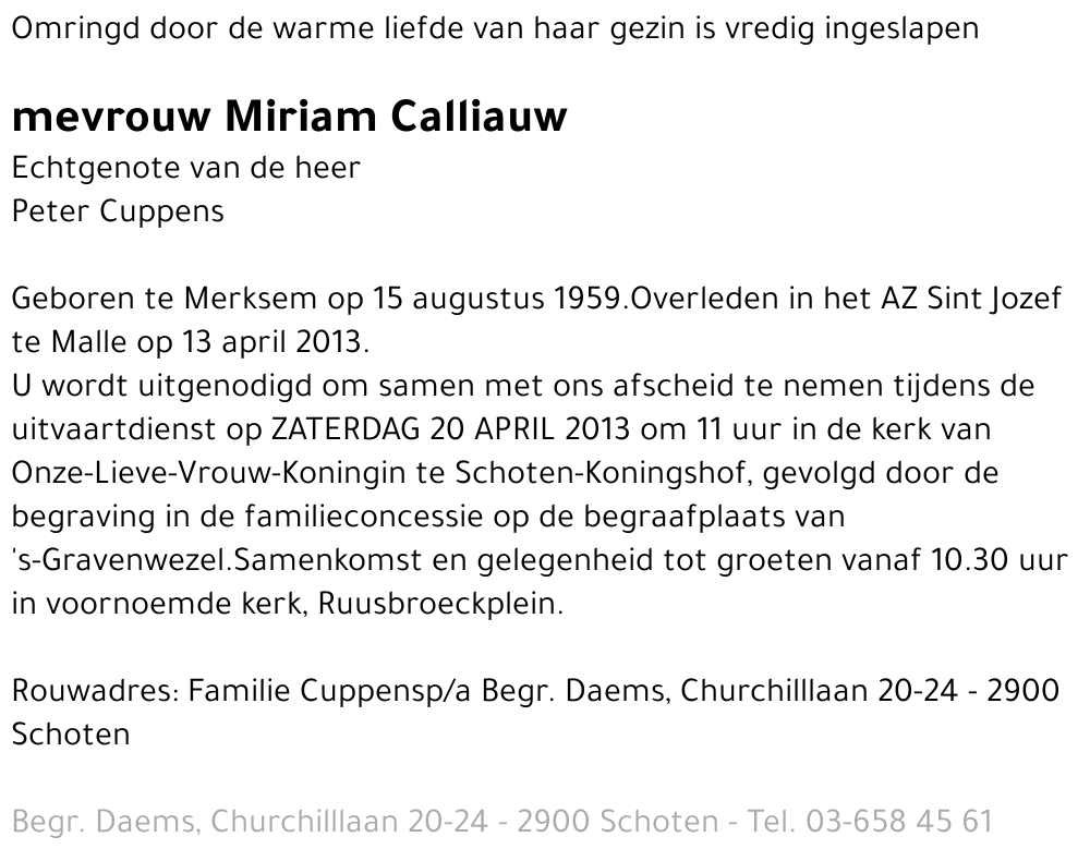 Miriam Calliauw