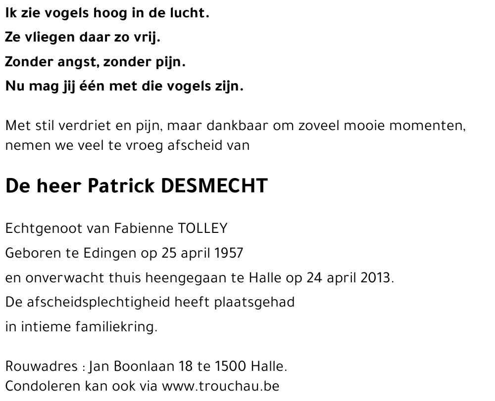Patrick DESMECHT
