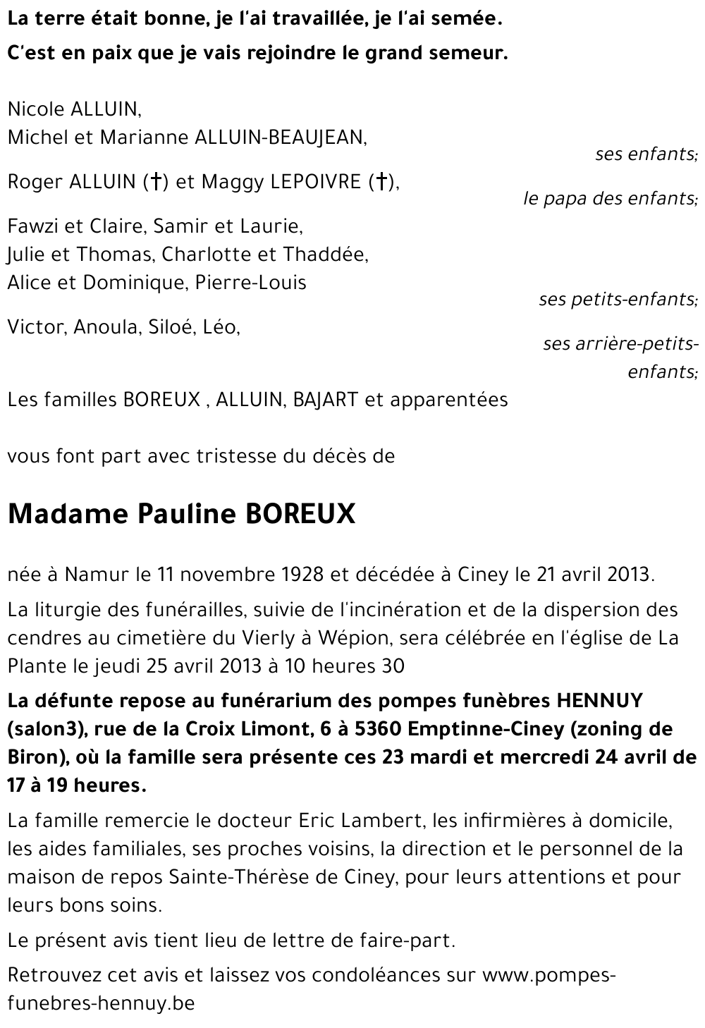 Pauline BOREUX