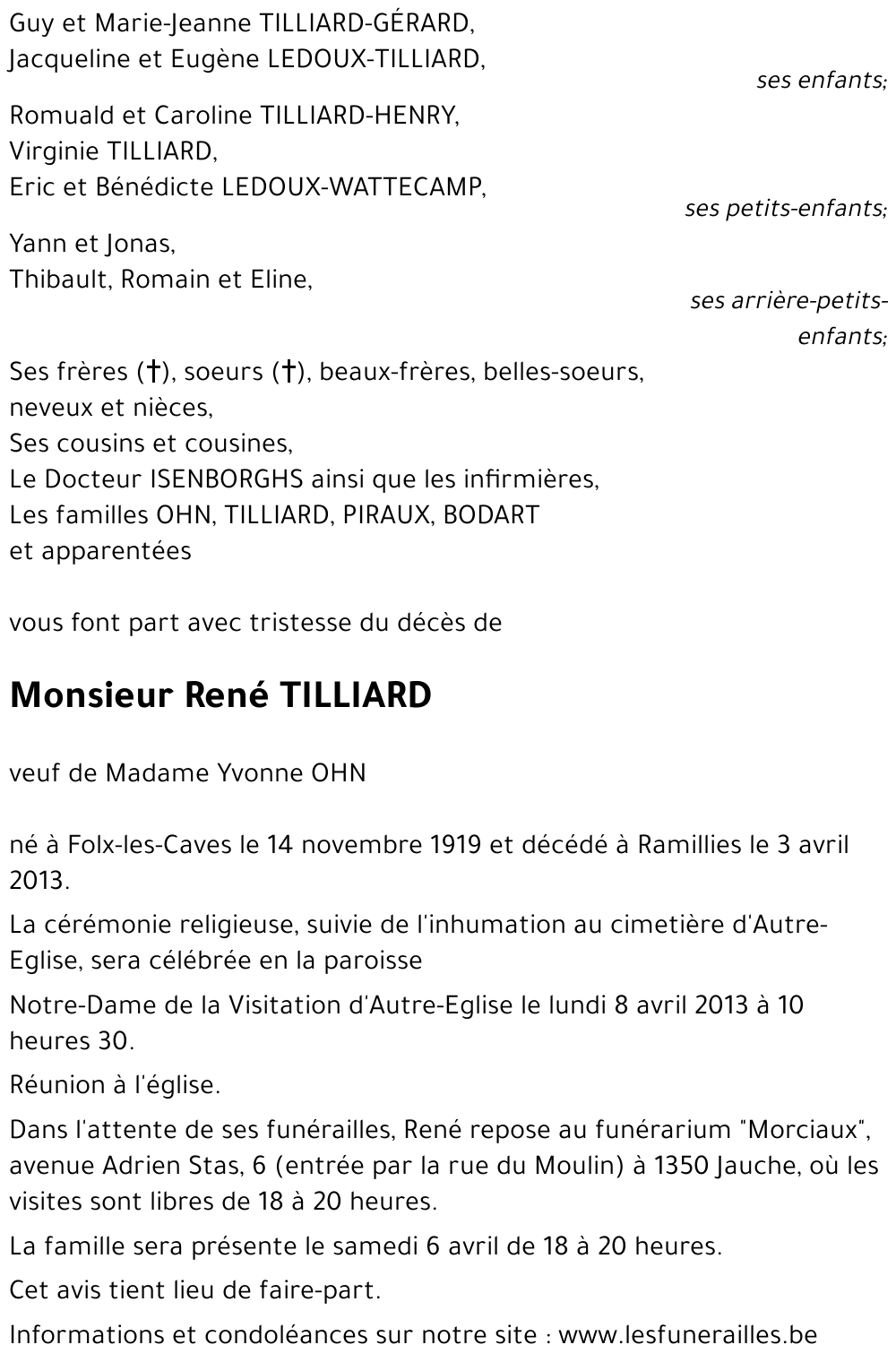 René TILLIARD