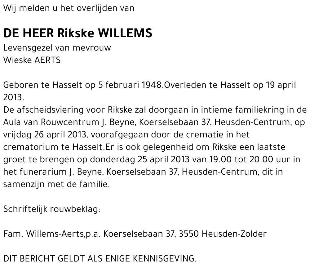Rikske Willems