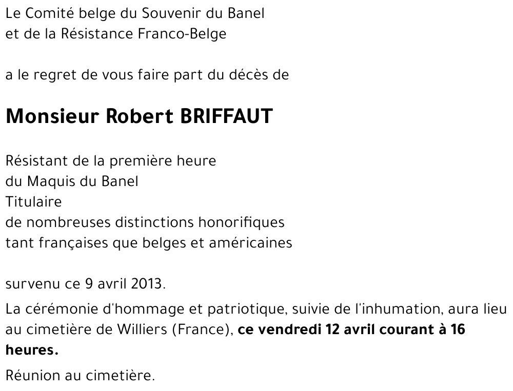 Robert BRIFFAUT
