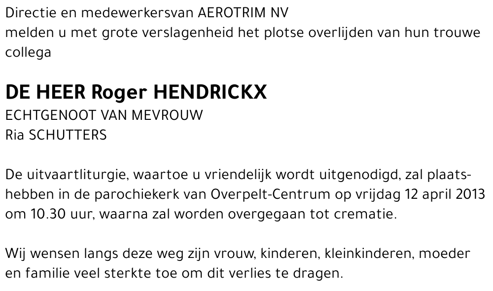 Roger Hendrickx